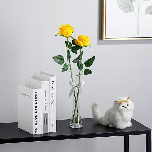 Kunstig Rose Silkeblomster Buket Hjem Kontor Bryllup