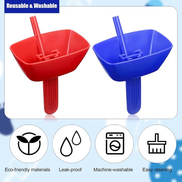 2 (blå och röd) popsicle-hållare, droppfri popsicle-hållare