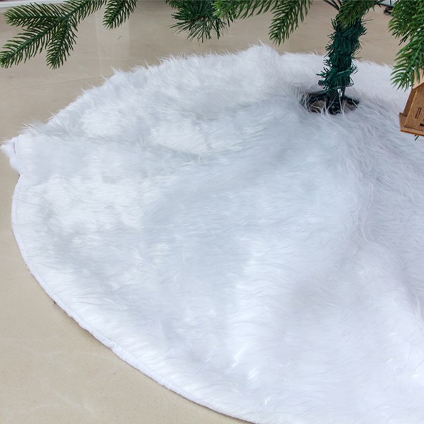 Christmas Tree Base Cover 90cm, Soft Round White Christmas Tree