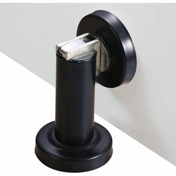 Magnetisk dörrstopp, borstat rostfritt stål dörrlås modern