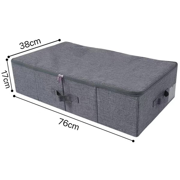 Grå Underbeds Opbevaringskasser, Foldbar Underbeds Opbevaringspose