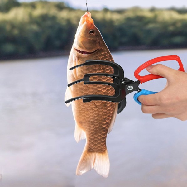 Fiskklo-Grip, 2 st Metalliska Fiskkontrollklämmor Klo Tång Grepp Tackle Verktyg, Metallisk Fiskklo-Fångare, Multifunktionell