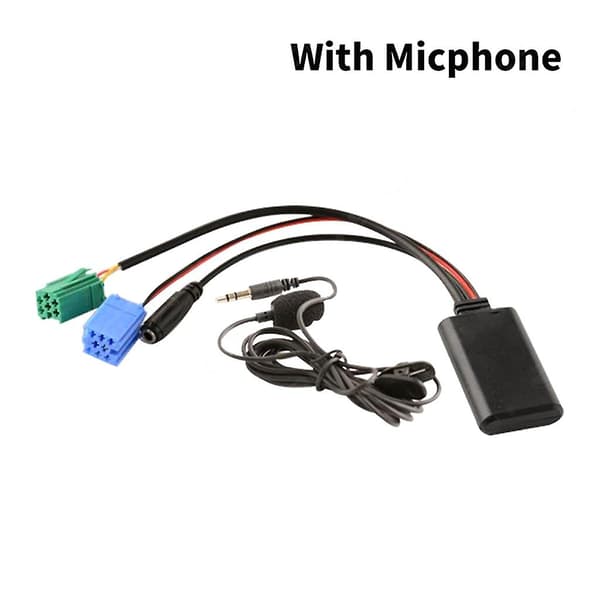 For Renault- Bil Bluetooth-5.0 Lyd Musikk Adapter Mottaker Mikrofon Gratis Samtale