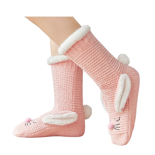 1 par rosa fluffiga sneakers för kvinnor
