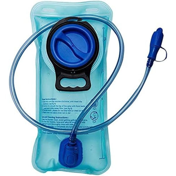 2L hydreringspose, BPA-fri hydreringspose for ryggsekk,