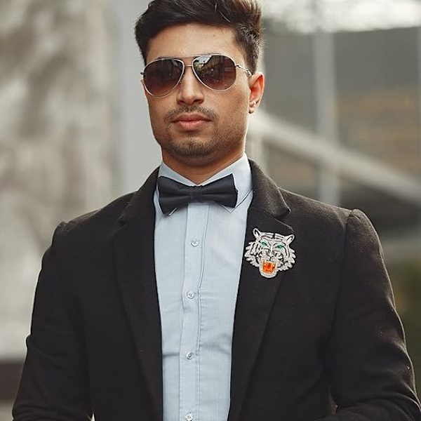 Rhinestone Tigerhuvud Brosch Nål. Djur Lapel Nål för Män, Punk Lejon Kavaj Brosch för Herrar Brosch Nål Kostym Tiger Pi