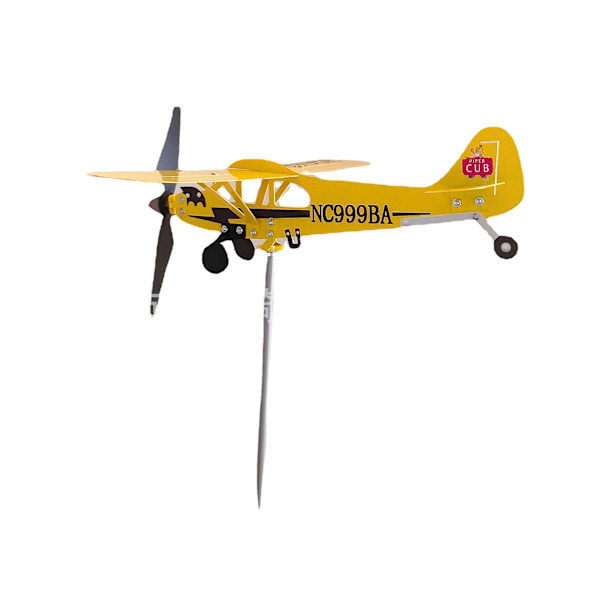 Flyvemaskine Vind Spinner, 32cm32cm Flyvemaskine Vind Spinners, Flyvemaskine Vejrhane, Vejrhaner, Udendørs Have Vindmølle, Metal Jern Flyvemaskine, Flyvemaskine Vejrhane