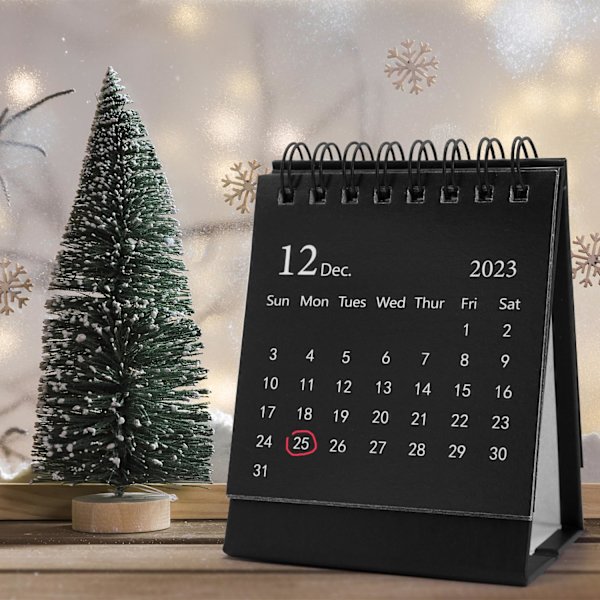 1 sort mini bordkalender