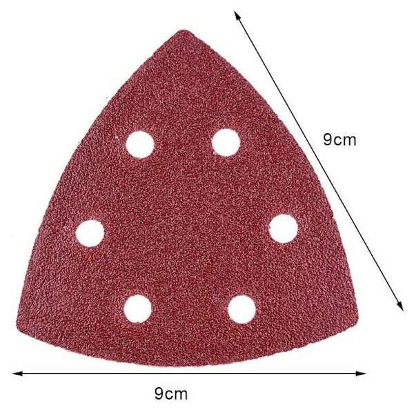 Delta-slipningstrianglar 70 stycken Mixpack 10 x Korn 60/80/120/180