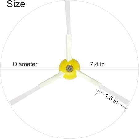 4 Rumba Sidebørsteerstatningsdeler for iRobot Roomba 600 700