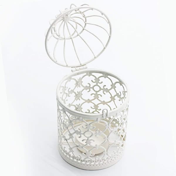 2 stk. Dekorative Fuglebur Lysestaker Ornament, Dekorative
