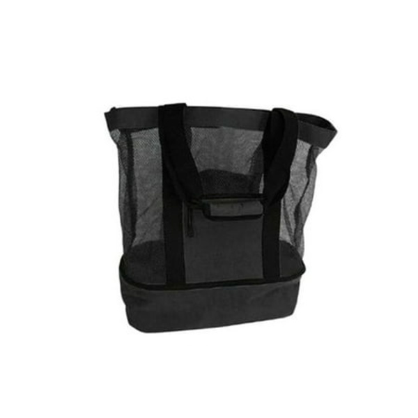 Strandtaske med Fint Masket Polyester Lynlås Bundopbevaring 1