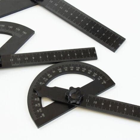 206x160mm, gradueret buevinkelmåler