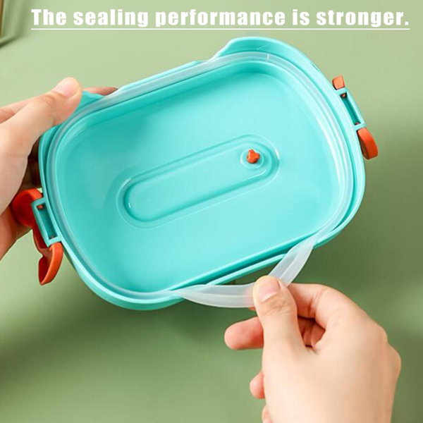 Bento-matboks for barn - Mat- og snacksbeholder for barn og voksne - Oppvaskmaskin- og mikrobølgeovnsikker | BPA- og PVC-fri