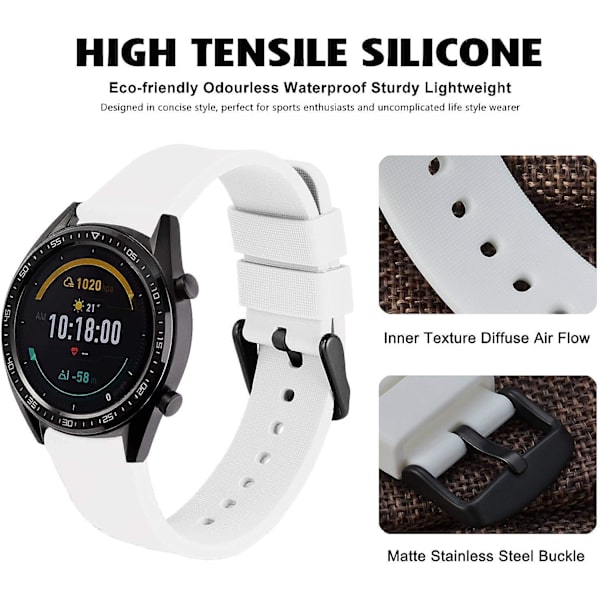 Silikonarmband med svart spänne, snabb utbytesrem