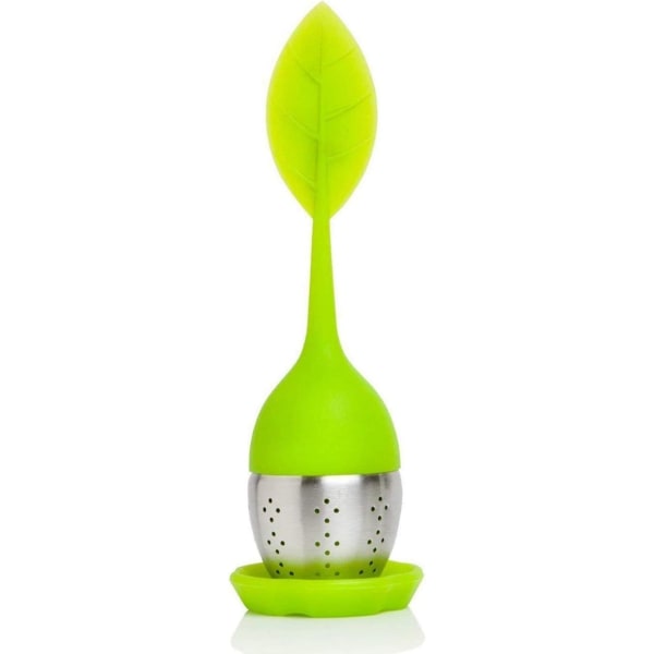Te-infuser med underkop 100% fødevaresikker silikone te-filter &