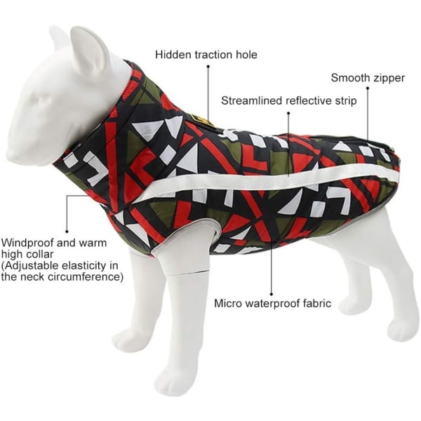 Hundevest - Refleks Vintervest - Klær for Små, Mellomstore og Store Hunder