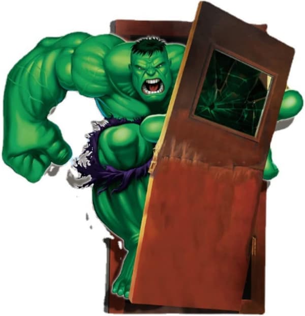 1 st 3D-stereoskopisk tecknad Hulk väggdekaler PVC Barnrum