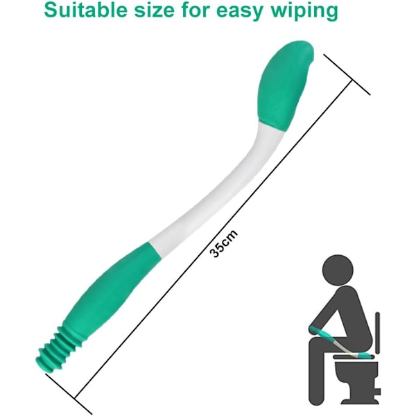 Toiletredskab med skridsikker silikonehåndtag til handicappede