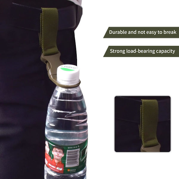 6-pack Vattenflaska Greppring, Utomhus Vattenflaska Hållare, Vatten