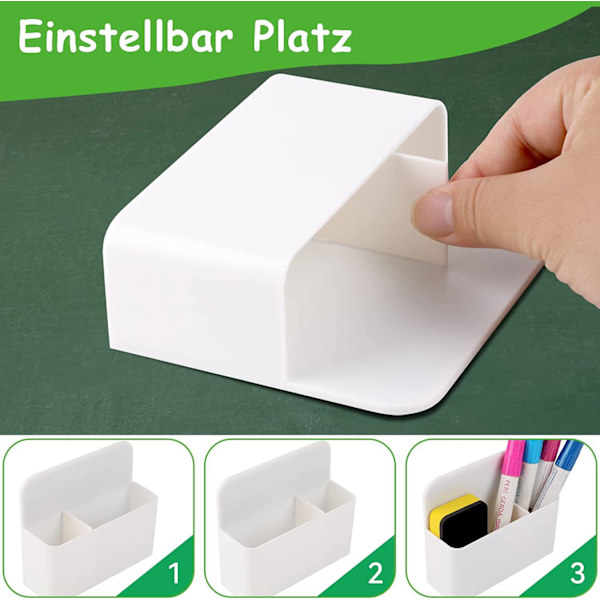 2-delad magnetisk pennhållare magnetisk whiteboard magnetisk förvaring