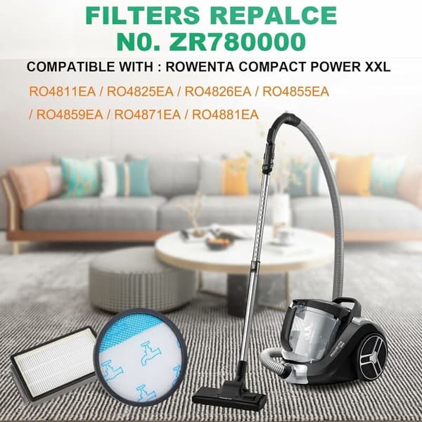 HEPA-filterkit kompatibel med ROWENTA Compact Power