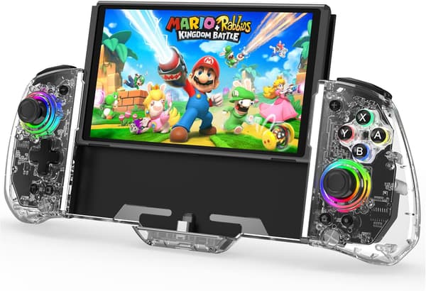 Switch-controllere til Nintendo Switch/OLED, RREAKA Opgraderet Ergonomisk Håndholdt Tilstand Nintendo Switch OLED