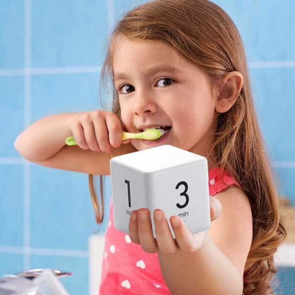 Køkken Timer (Hvid 1-3-5-10 Minut), Terning Timer Stopur og C