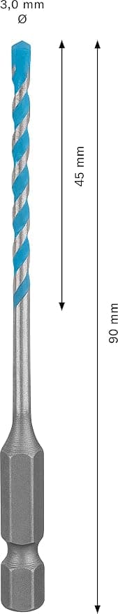 Profesjonell 1x MultiConstruction HEX-9 Expert Drill (for