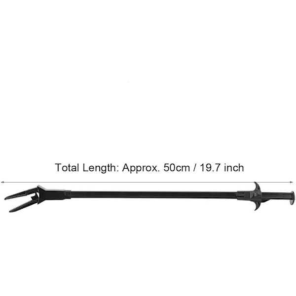 1 stk. 50 cm akvarie tang, akvarie fiskebeholder lang håndtak
