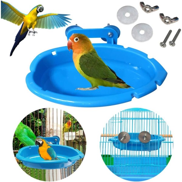 Oppgradert fuglebad, hengende badekar for kjæledyrpapegøyer