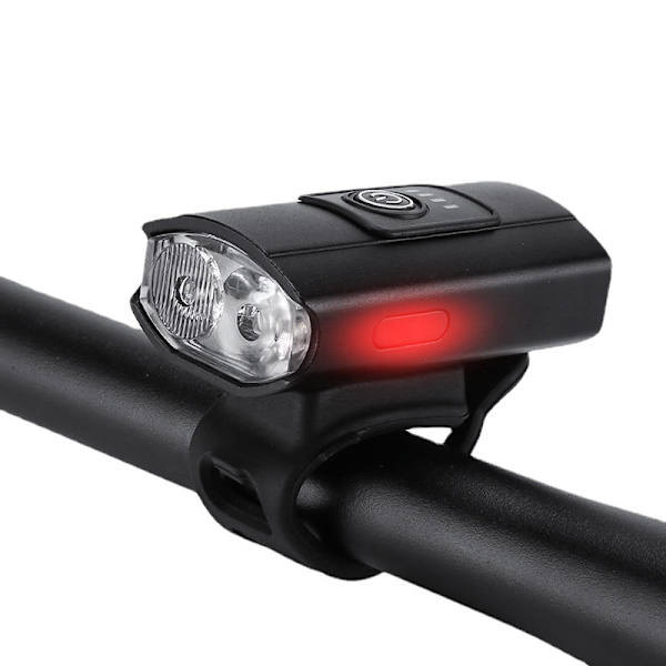 USB Genopladelig LED Cykellys, Justerbar Høj og Lav Stråle