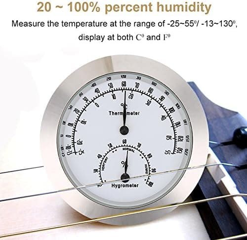 43mm / 1.7\" Instrumentboks termo-hygrometer til musik