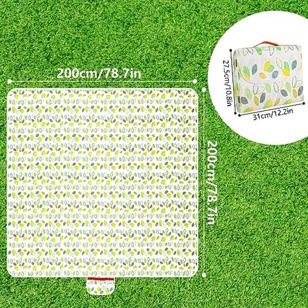 1 200 * 200cm picnic blanket, foldable outdoor picnic mat,