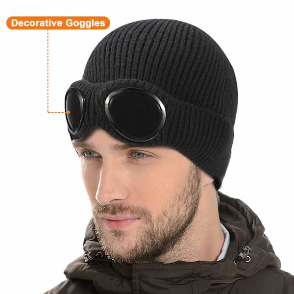 1 sort vinter varm strikket beanie
