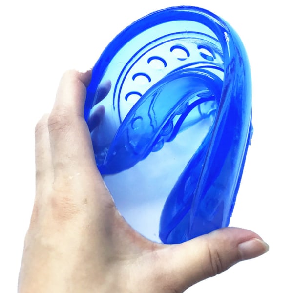 Hundelegetøj - Frisbee i Gummi - Blå, 15,5 cm