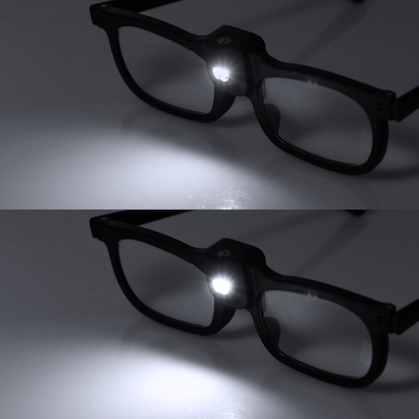 Musta Yksikokoinen Valoisa Luppi (250 Astetta Presbyopia), LED