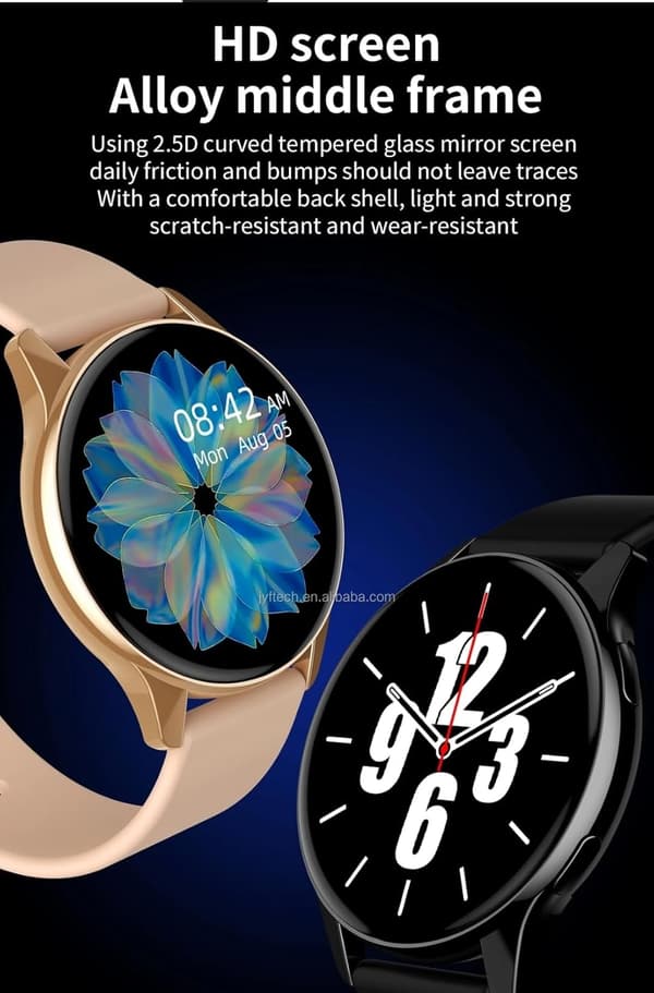 Älykello Bluetooth-puheluilla, 4–15 päivän akunkesto, toimii Apple- ja Android-puhelimien kanssa. Hopea