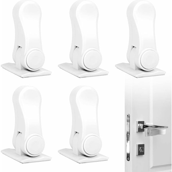 Baby Child Safety Lock 5 Pcs Adhesive Safety Door Handle Lock Saf