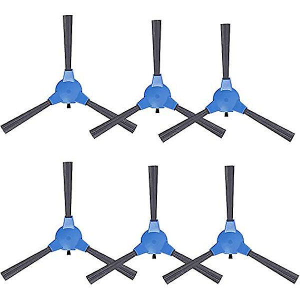 6-pack sidoborste ersättning för Eufy RoboVac 11S, RoboVac 12, RoboVac 15C, RoboVac 30, RoboVac 30C, RoboVac 35C, RoboVac G10, G20, G30 dammsugare