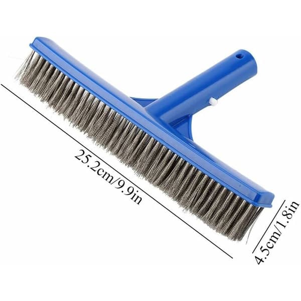 Blå - 1 simbassäng väggborste 25,2 x 4,5 cm Plast rengöring