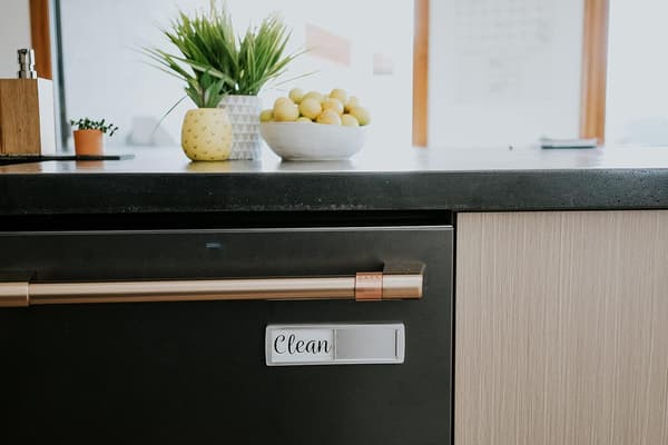Diskmaskin Magnet Ren Smutsig Skylt