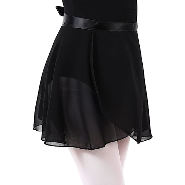 Balletdanseskjørt i chiffon, justerbart, ballettskjørt