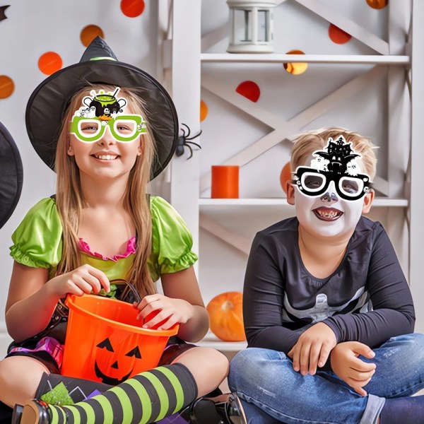 Halloween Pappersglasögon Spökfestival Klä upp dig Fotorekvisita