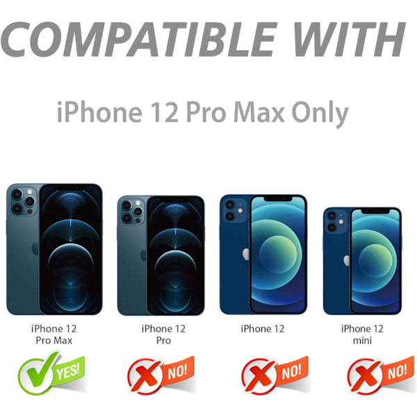 Bakkamera Skydd Kompatibel med iPhone 12 Pro Max,