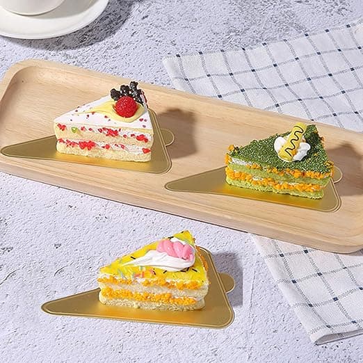 100 gull kakebrett trekant mousse kake papp gull cupcake