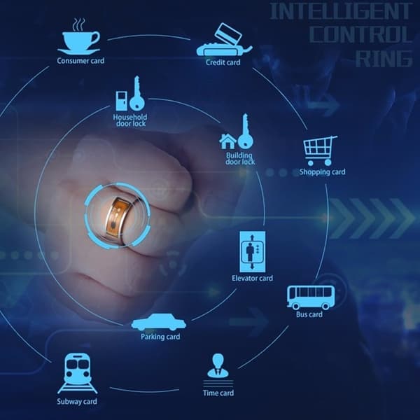 Smart Ringe NFC Multifunktionel Vandtæt Intelligent Ring Smart