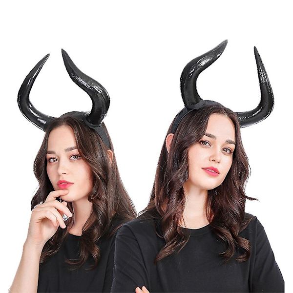 Pitkä häränsarven päähine Cosplay-sarvipääpanta juhlatarvikkeet Halloweeniin