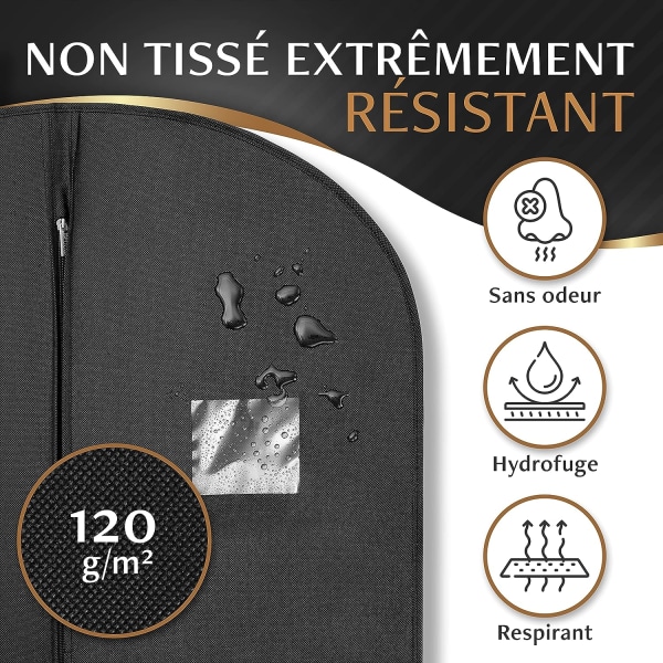 Premium Klesdeksel 5 Stykker - [120x60cm] - Høy Kvalitet Menn