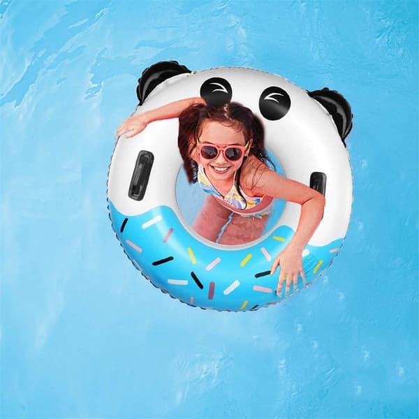 Panda bade ring oppblåsbar bade ring panda vannsport